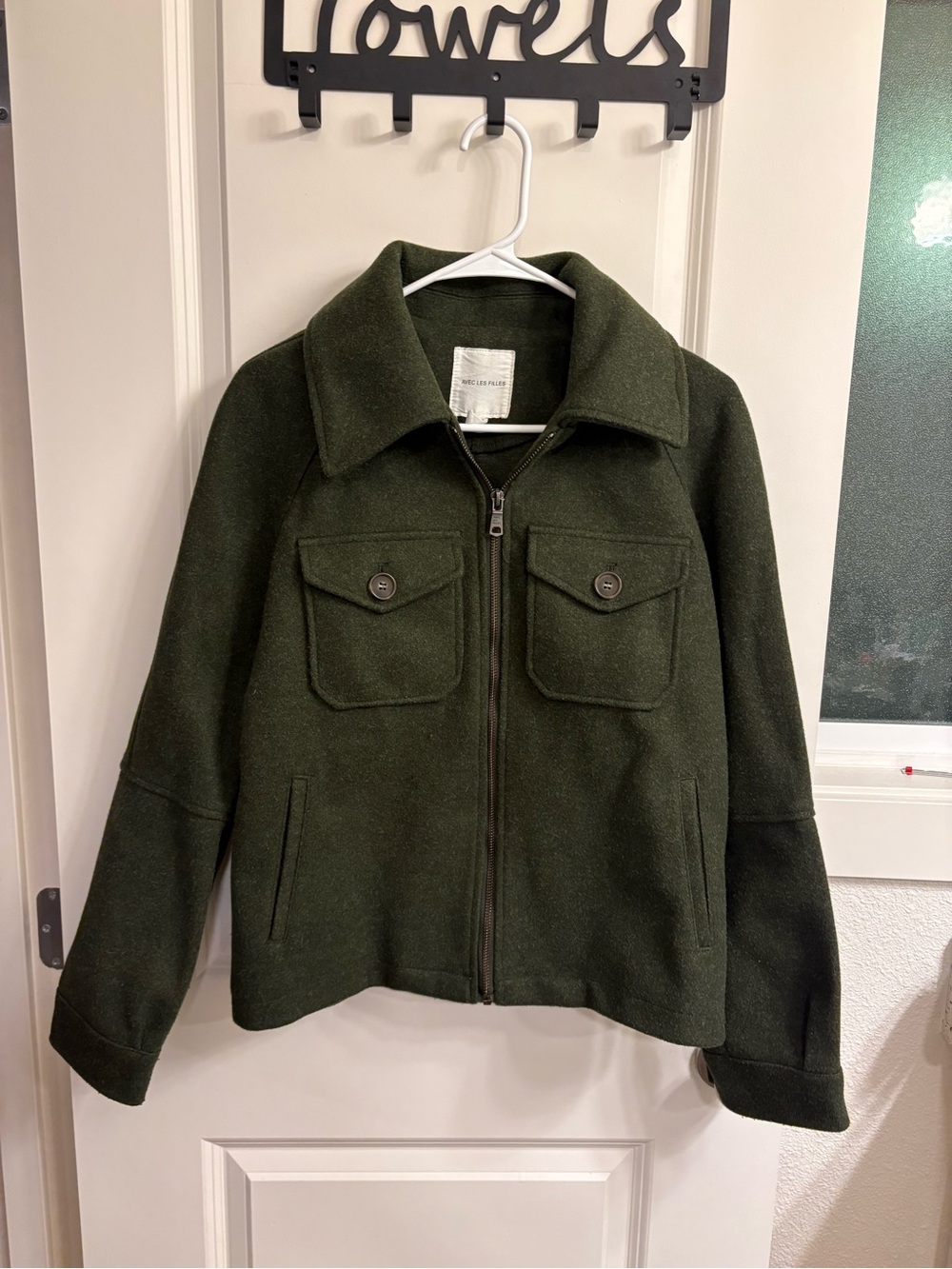 Avec Les Filles Double Knit Jacket